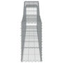 Voir la diapositive 5 : VIDAXL Paniers a gabions arques 4 pcs 400x30x60/80 cm Fer galvanise