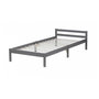 Voir la diapositive 1 : HomeStyle4U Lit simple en bois 90x200 gris
