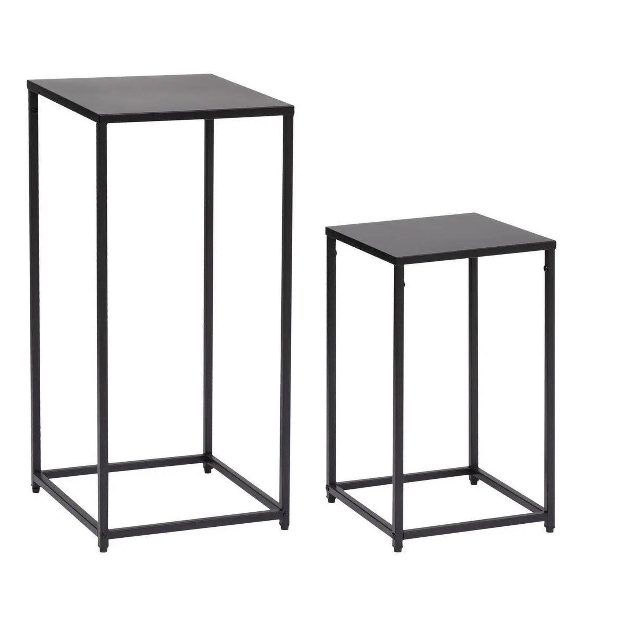 ATMOSPHERA Lot de 2 tables à café design  gota  74cm noir