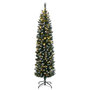 Voir la diapositive 3 : VIDAXL Sapin de Noël artificiel mince 150 LED 150 cm