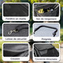 Voir la diapositive 6 : PAWHUT Poussette buggy chien 4 roues pliable - nombreux équipements - alu oxford gris