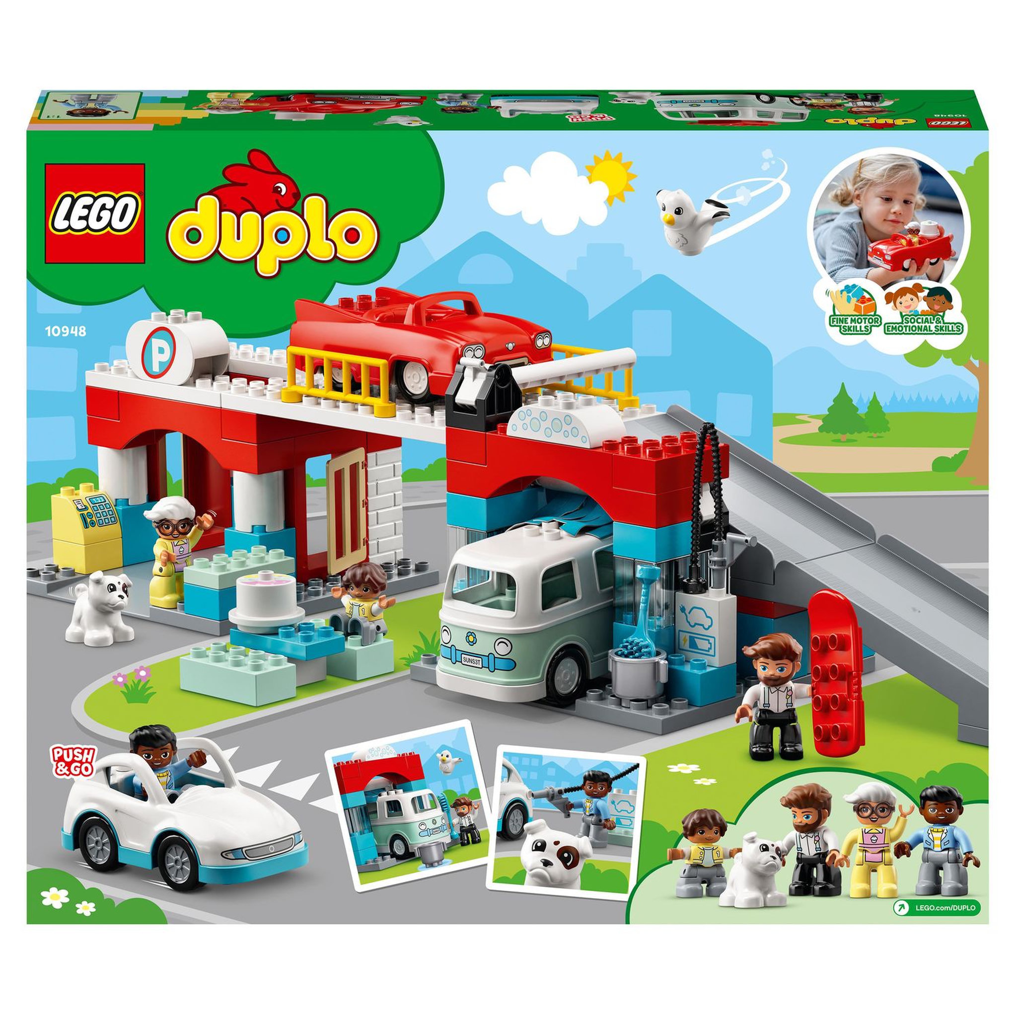Voir la diapositive 8 : LEGO DUPLO Ma ville 10948 - Le garage et la station de lavage