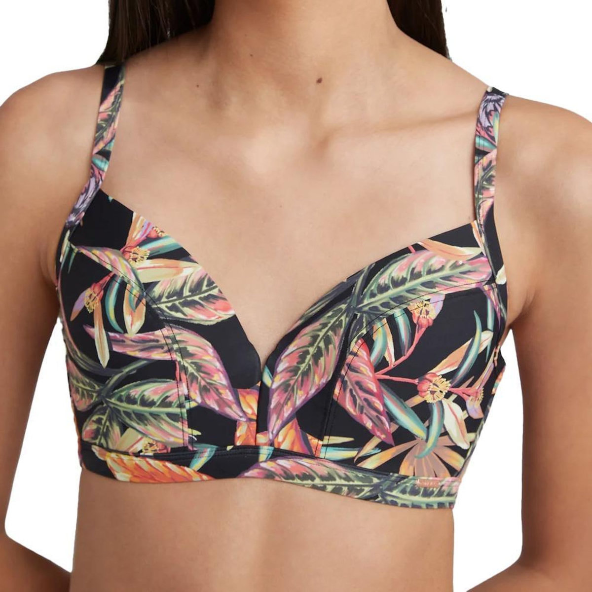 O'NEILL Haut de Maillot de bain Noir à Motifs Femme O'Neill Panama