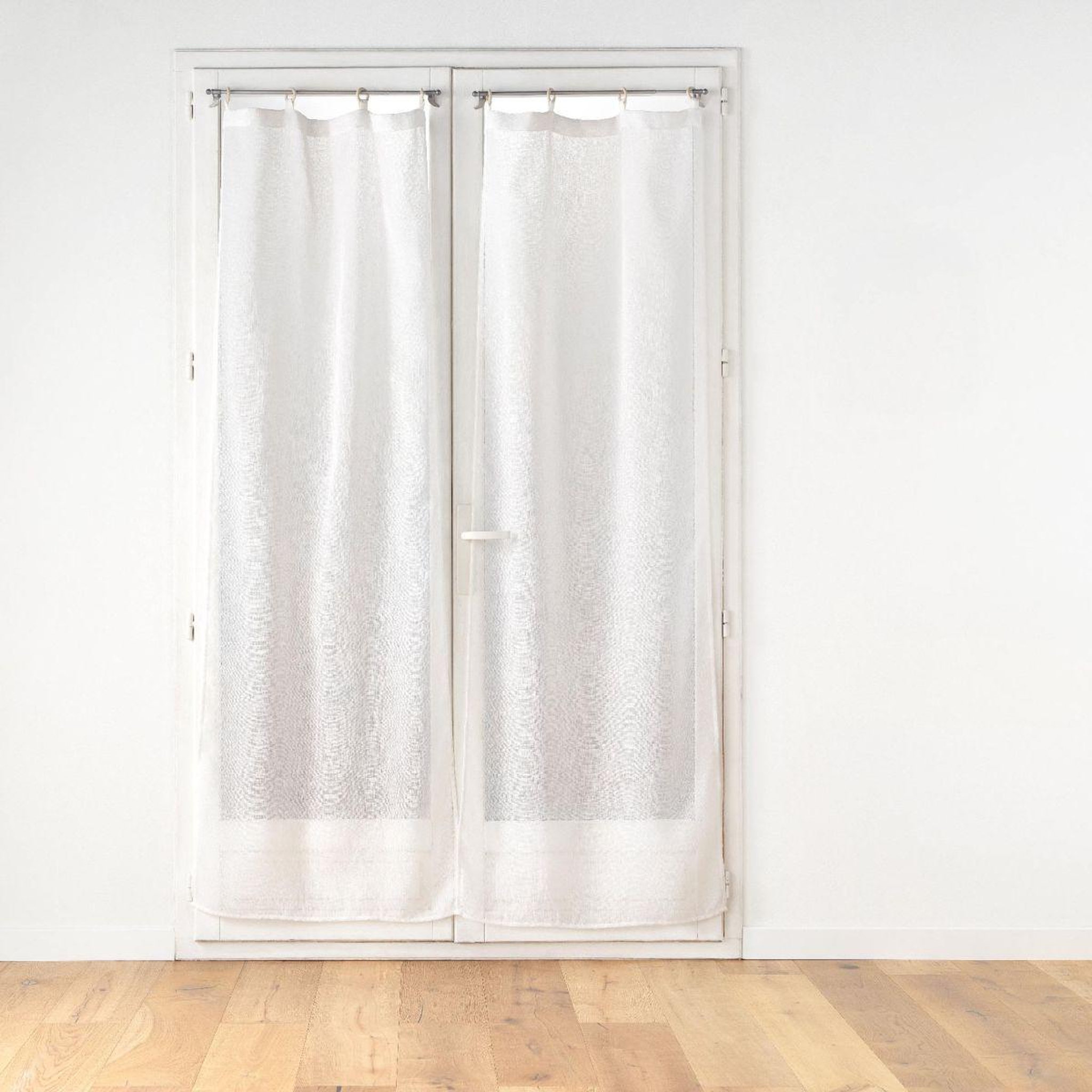 Douceur d'Intérieur Paire de voilages à œillets  minalisa  70x200cm blanc