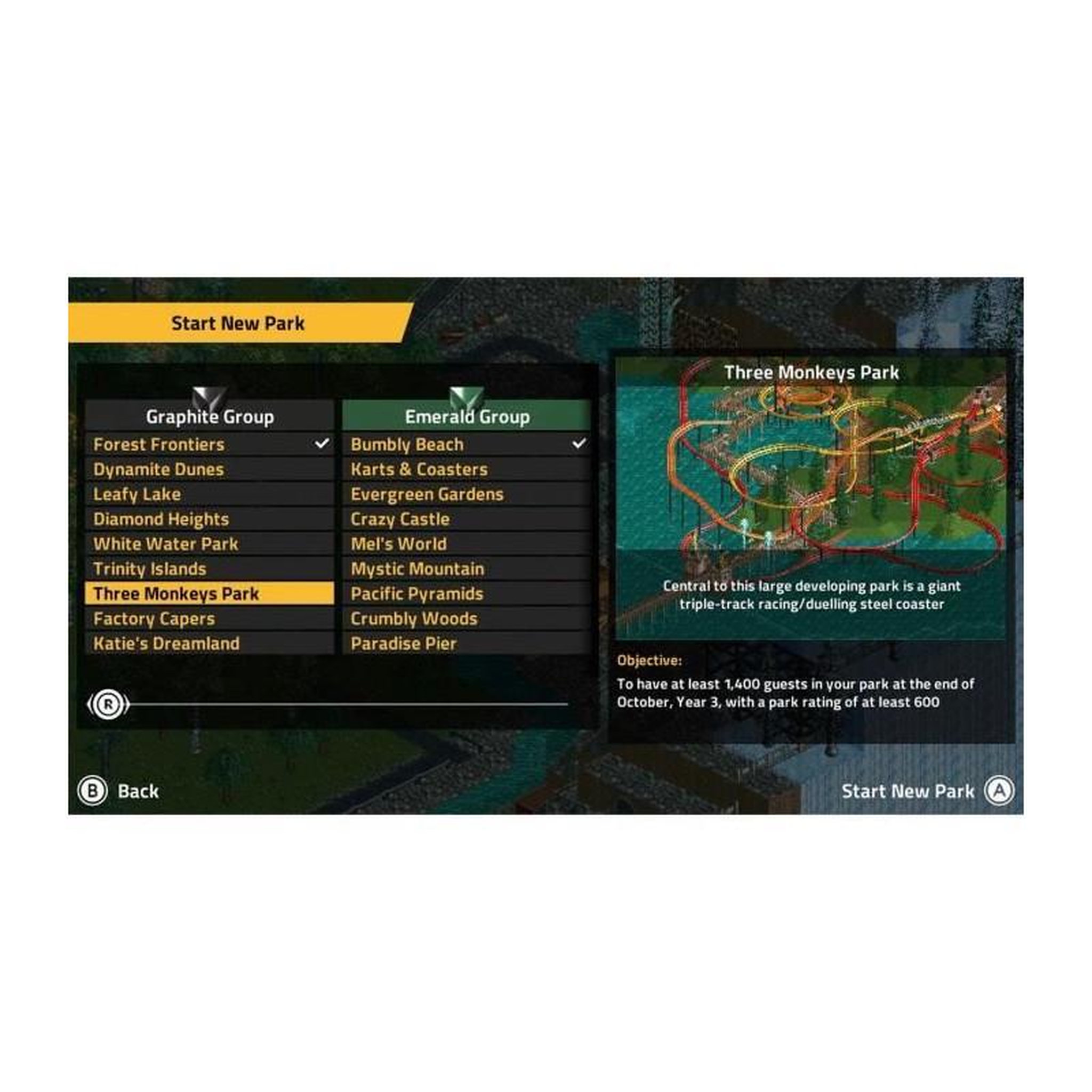 Voir la diapositive 2 : Just for games RollerCoaster Tycoon Classic - Jeu Nintendo Switch