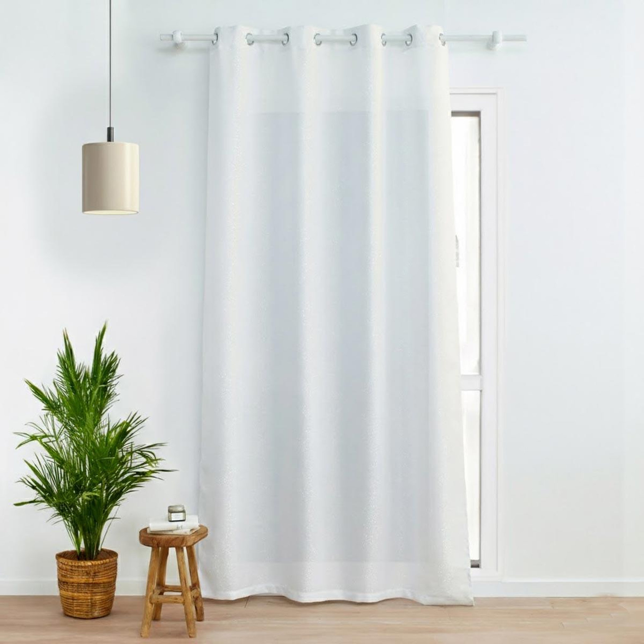 Douceur d'Intérieur Rideau à œillets  zeline  140x260cm blanc