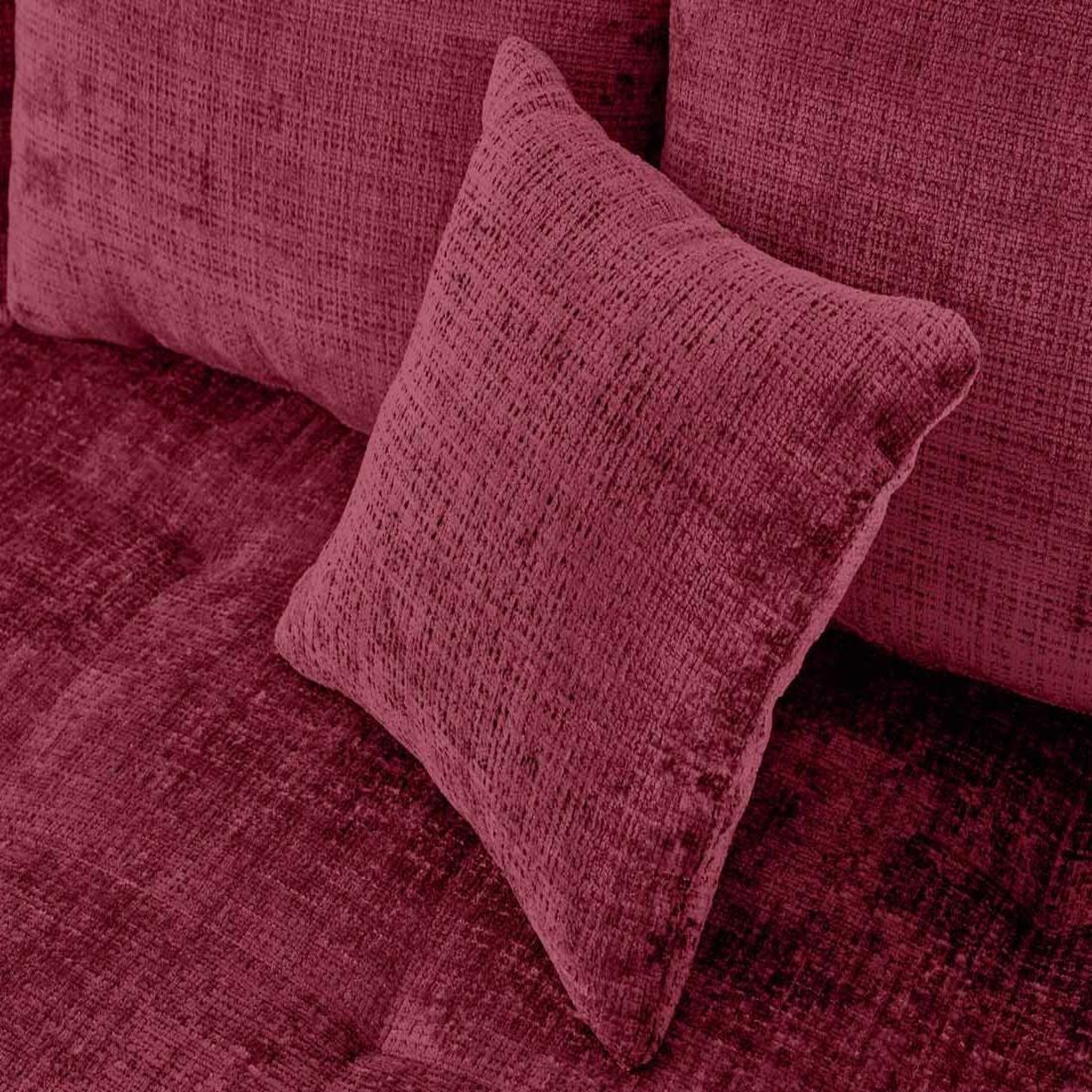 Voir la diapositive 2 : LISA DESIGN Rune - canapé d'angle droit 4 places en velours texturé