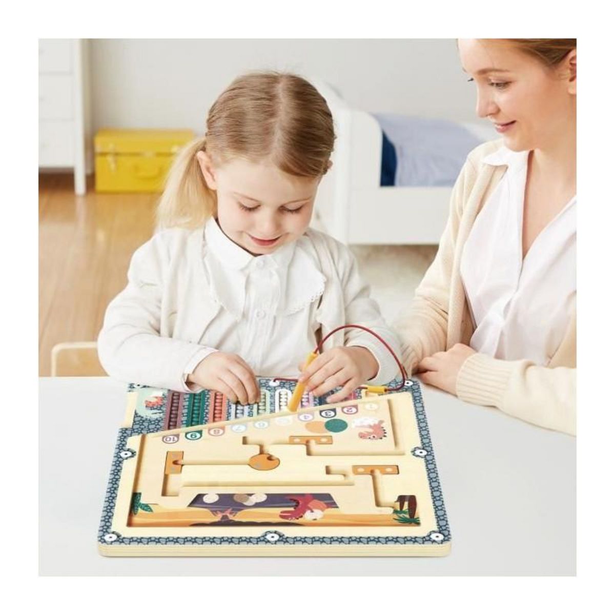 GENERIQUE Labyrinthe de l'oeuf de Dinosaure - TOP BRIGHT - Stylo Magnétique - Tri - Couleurs - Nombres