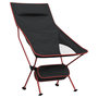 Voir la diapositive 5 : VIDAXL Chaise de camping pliables lot de 2 noir tissu oxford aluminium