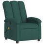 Voir la diapositive 4 : VIDAXL Fauteuil de massage inclinable Vert fonce Tissu