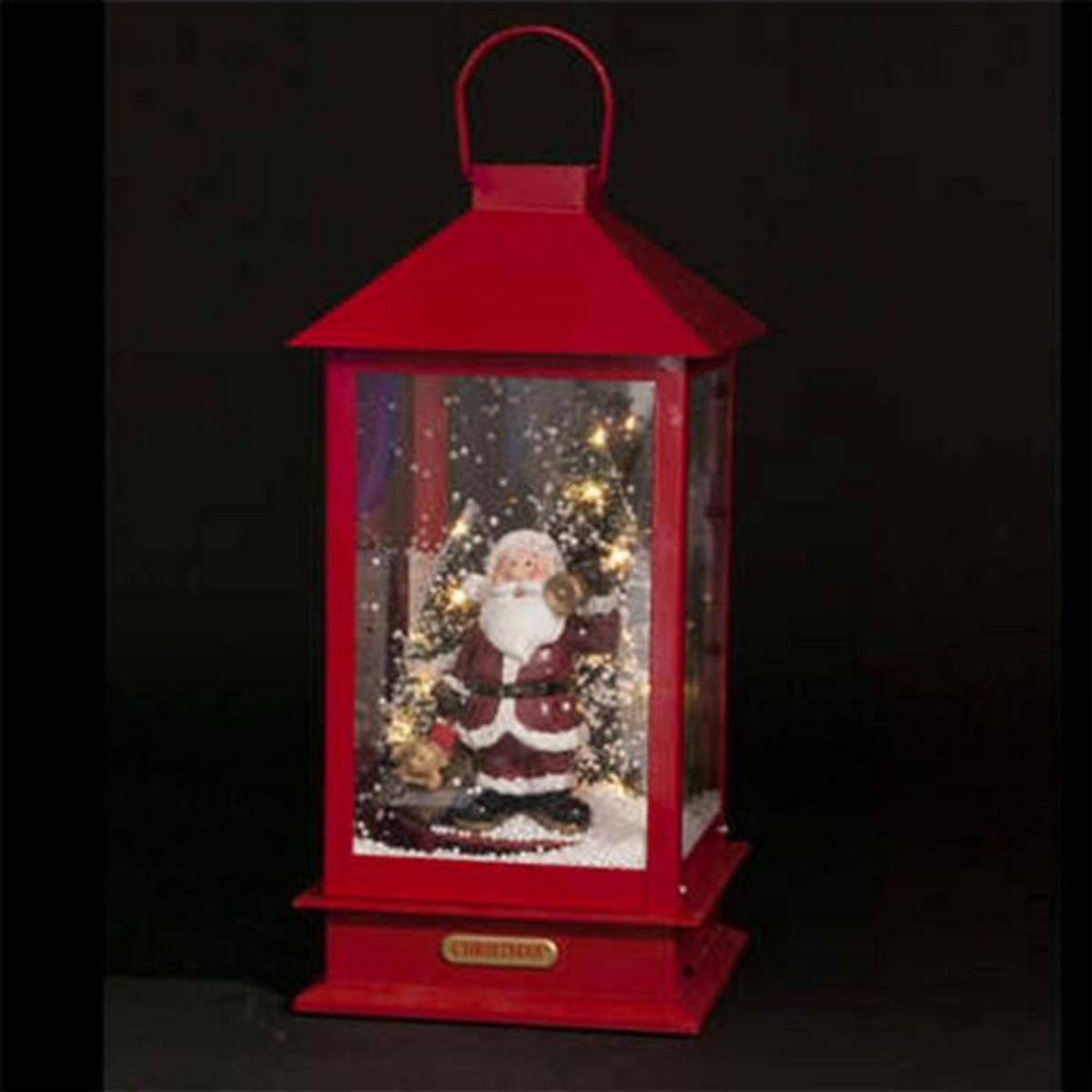 FEERIC LIGHT & CHRISTMAS Décoration Lumineuse  Lanterne  38cm Rouge