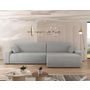 Voir la diapositive 4 : BEST MOBILIER Artemisa - canapé d'angle réversible 5 places convertible avec coffre en velours côtelé