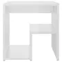 VIDAXL Table de chevet Blanc brillant 40x30x40 cm Agglomere