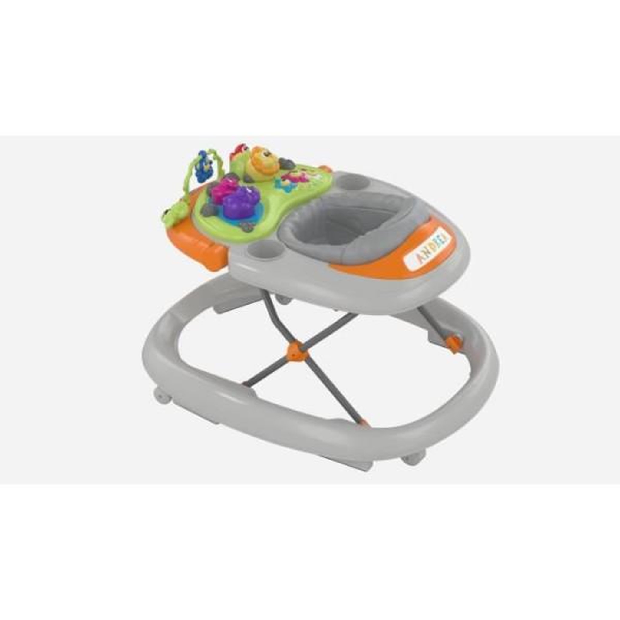 CHICCO Trotteur walky talky grey - sons et lumieres - 4 roues - 6 freins - chicco