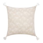 Paris Prix Coussin Déco à Pompons  Saharis  45x45cm Beige