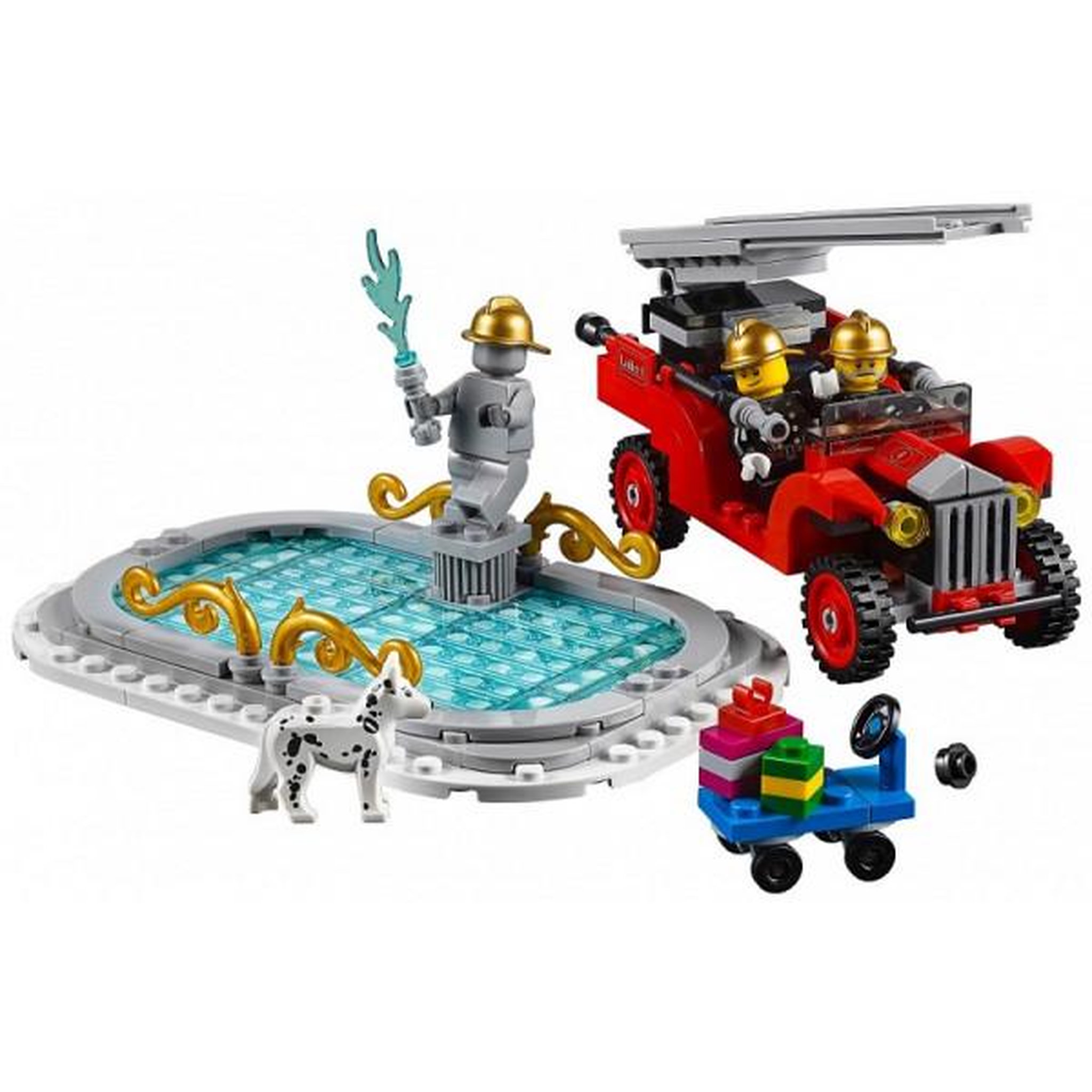 Voir la diapositive 3 : LEGO creator expert 10263 la caserne des pompiers du village d'hiver