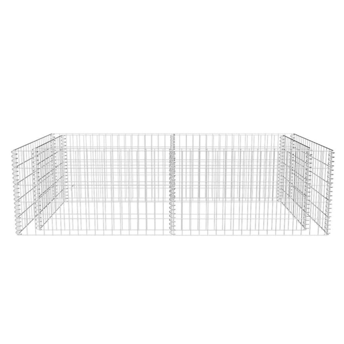 VIDAXL Jardiniere a gabion Acier galvanise 180 x 90 x 50 cm