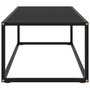 VIDAXL Table basse Noir avec verre noir 100x50x35 cm