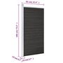 Voir la diapositive 6 : VIDAXL Panneau de cloture WPC 95x186 cm Gris