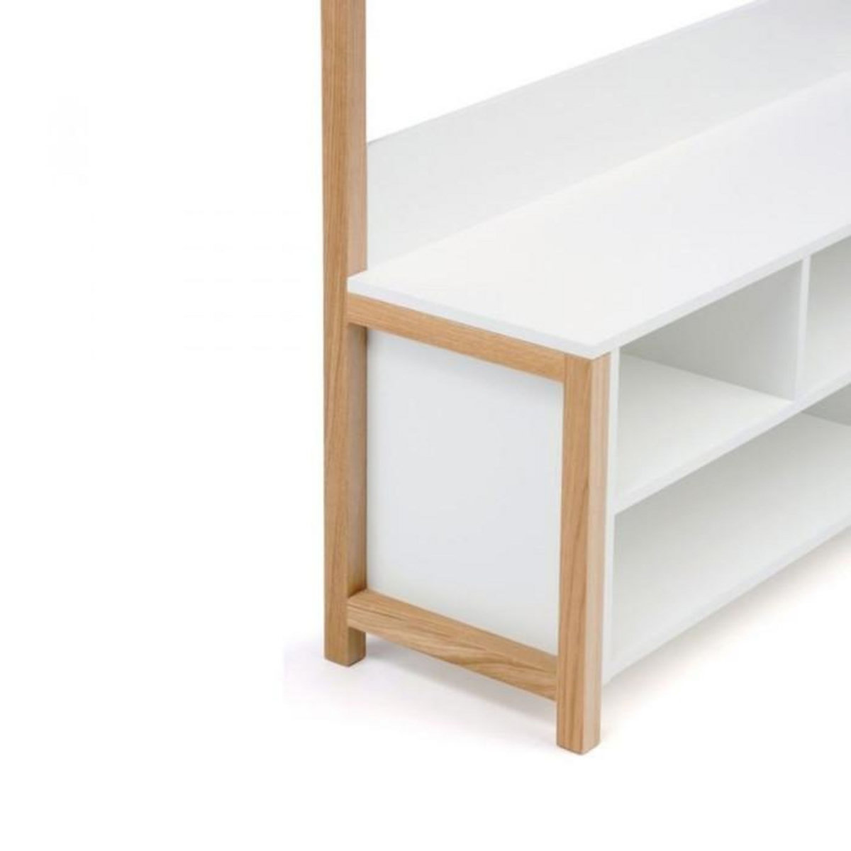 Paris Prix Meuble d'Entrée Vestiaire  Northgate  120cm Chêne & Blanc