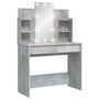 Voir la diapositive 2 : VIDAXL Coiffeuse avec lumieres LED gris beton 96x40x142 cm