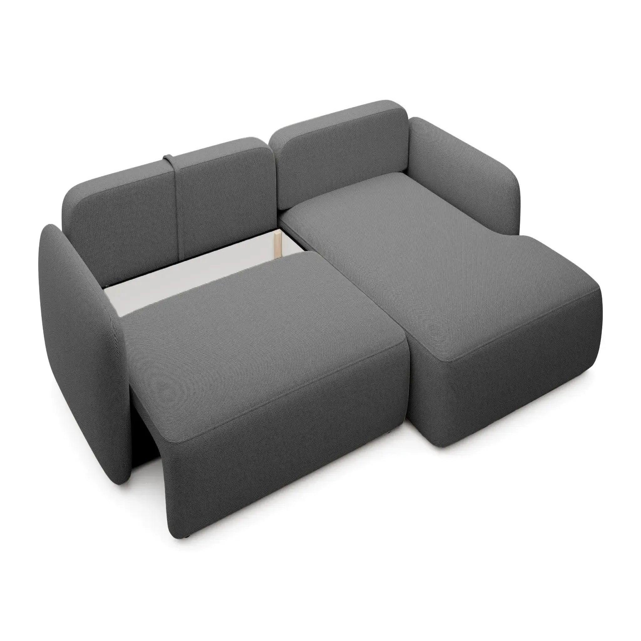 Voir la diapositive 6 : CASANOVA PARIS Gigi - canapé d'angle convertible tissu bouclette