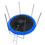 Voir la diapositive 4 : JUMP4FUN Trampoline pour enfant 8Ft ø244cm avec coussin de protection Bleu, Echelle et Filet de sécurité