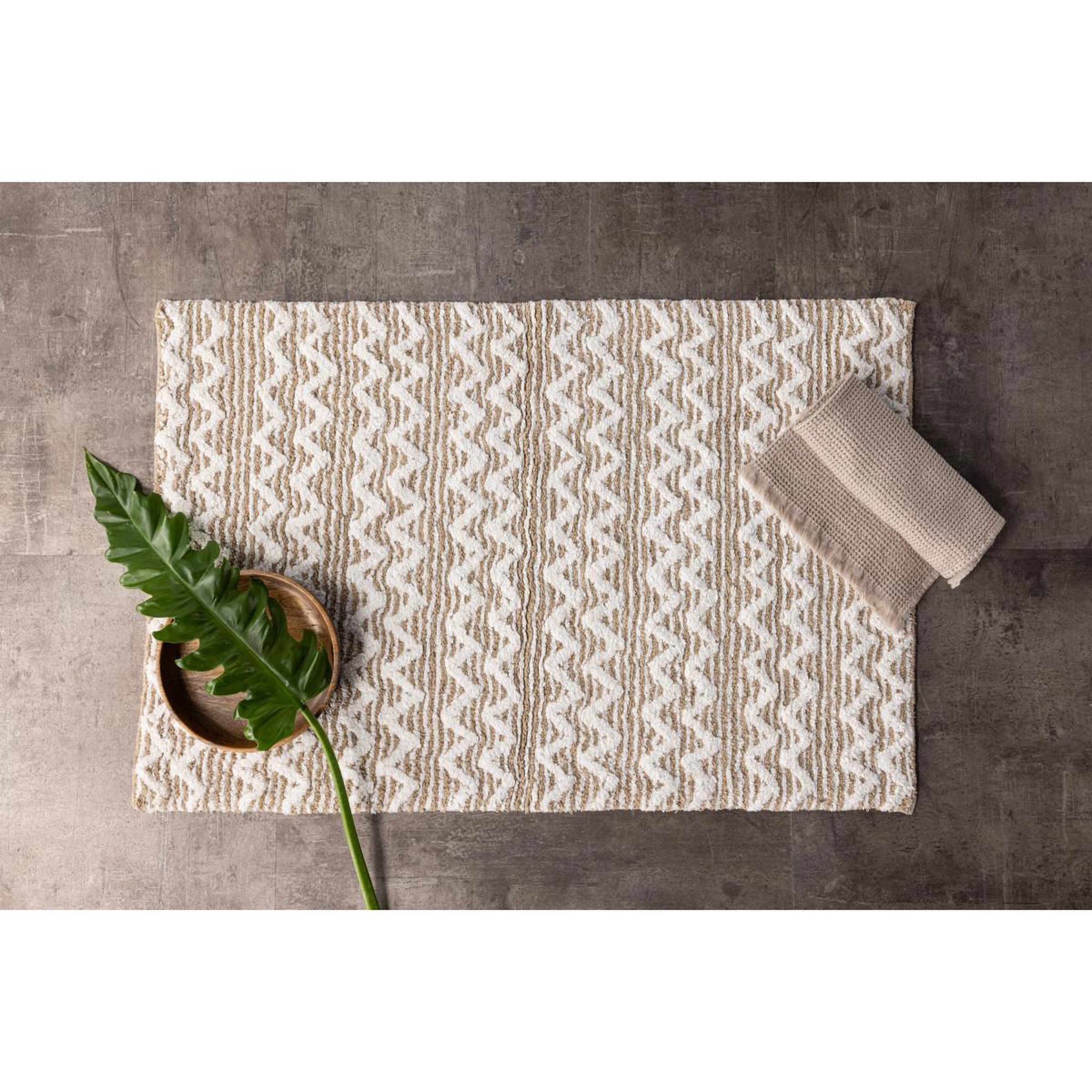 Voir la diapositive 3 : Paris Prix Tapis de salle de bain  philippa  60x90cm sable