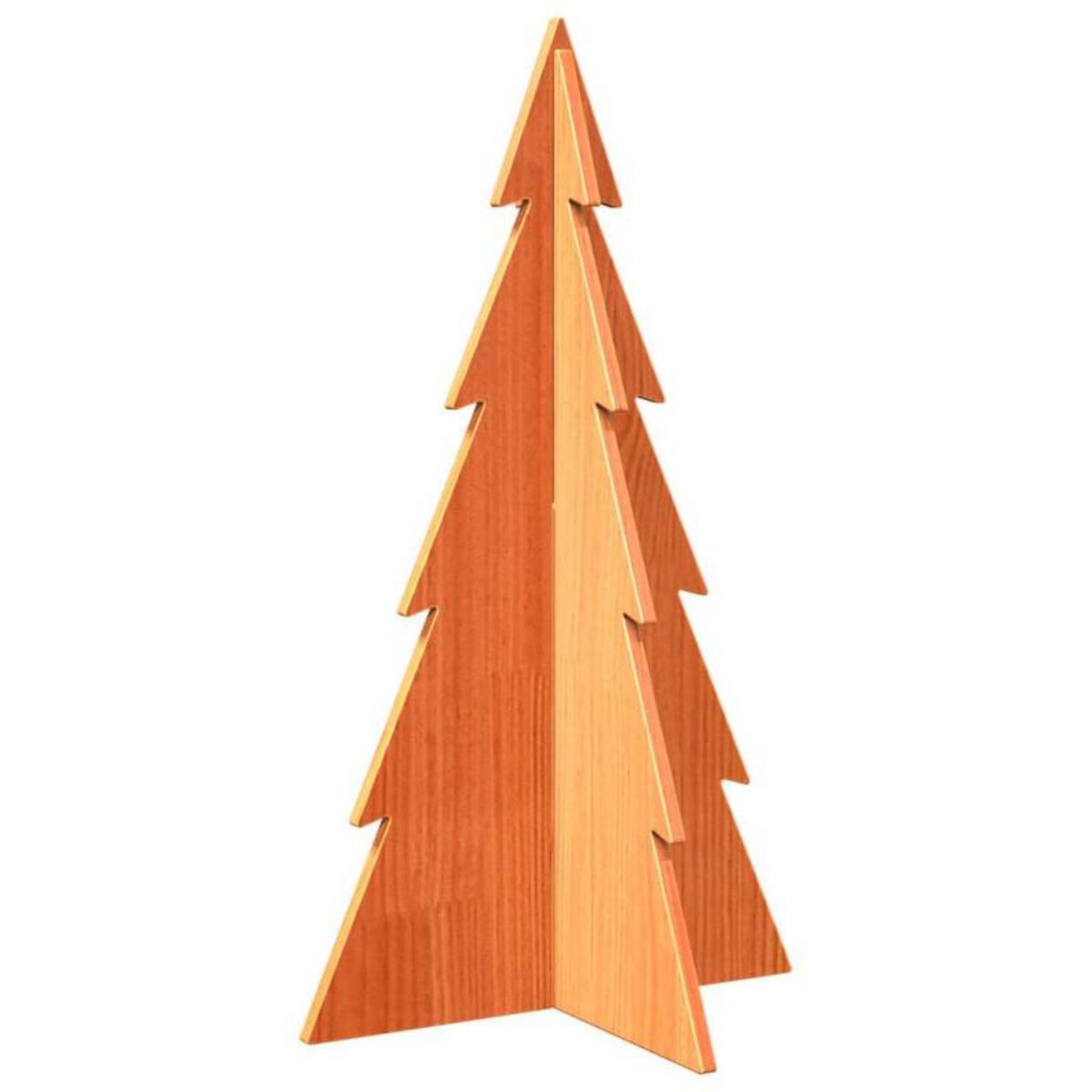VIDAXL Arbre de Noël en bois pour décoration 80 cm bois de pin massif