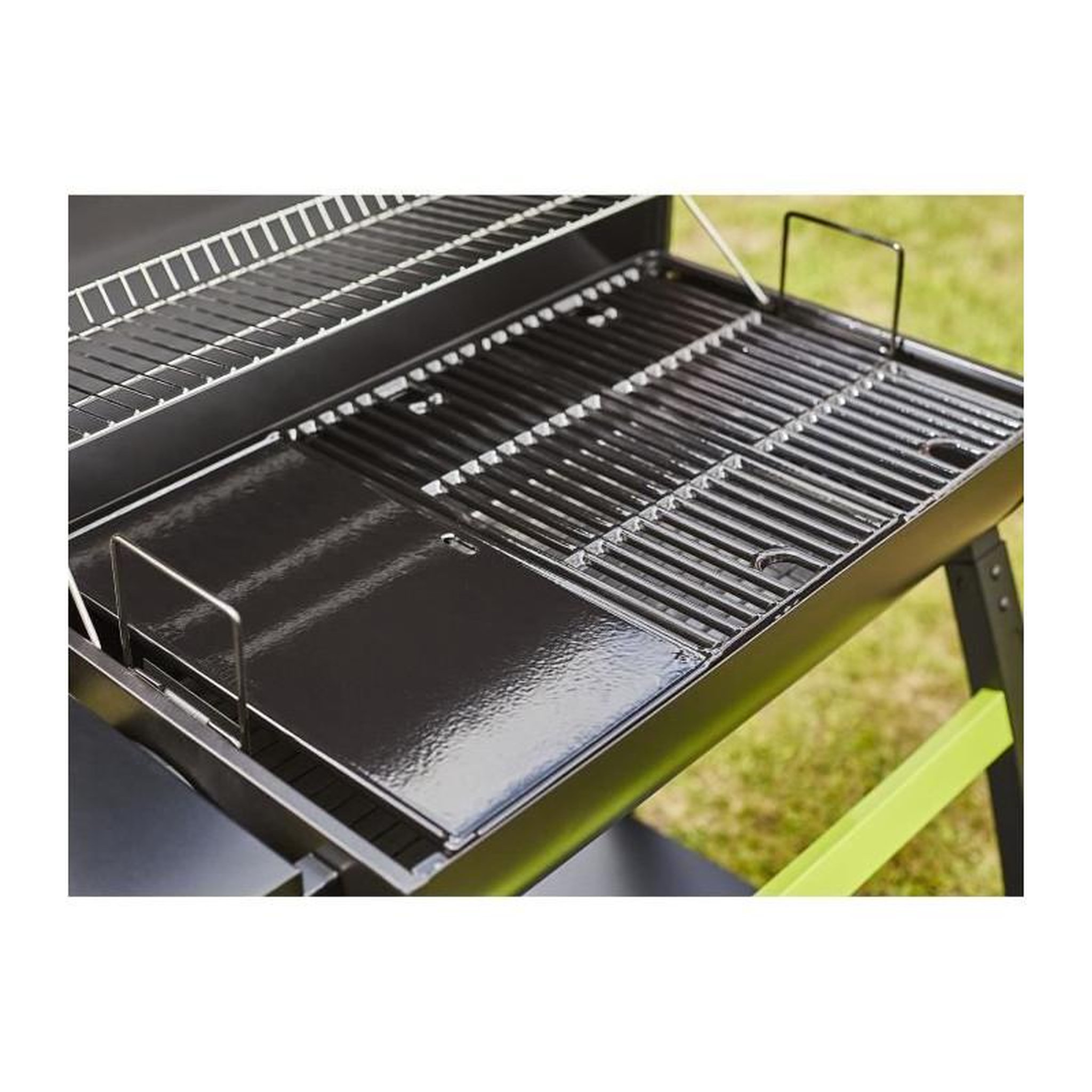 Voir la diapositive 3 : COOK IN GARDEN Barbecue à charbon 68x41,5cm avec chariot - ch527t