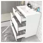 Meuble de salle de bain sous vasque 3 tiroirs + vasque L80cm FARO