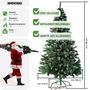 Voir la diapositive 6 : tectake Sapin de Noël artificiel 180 cm avec pommes de pin vert