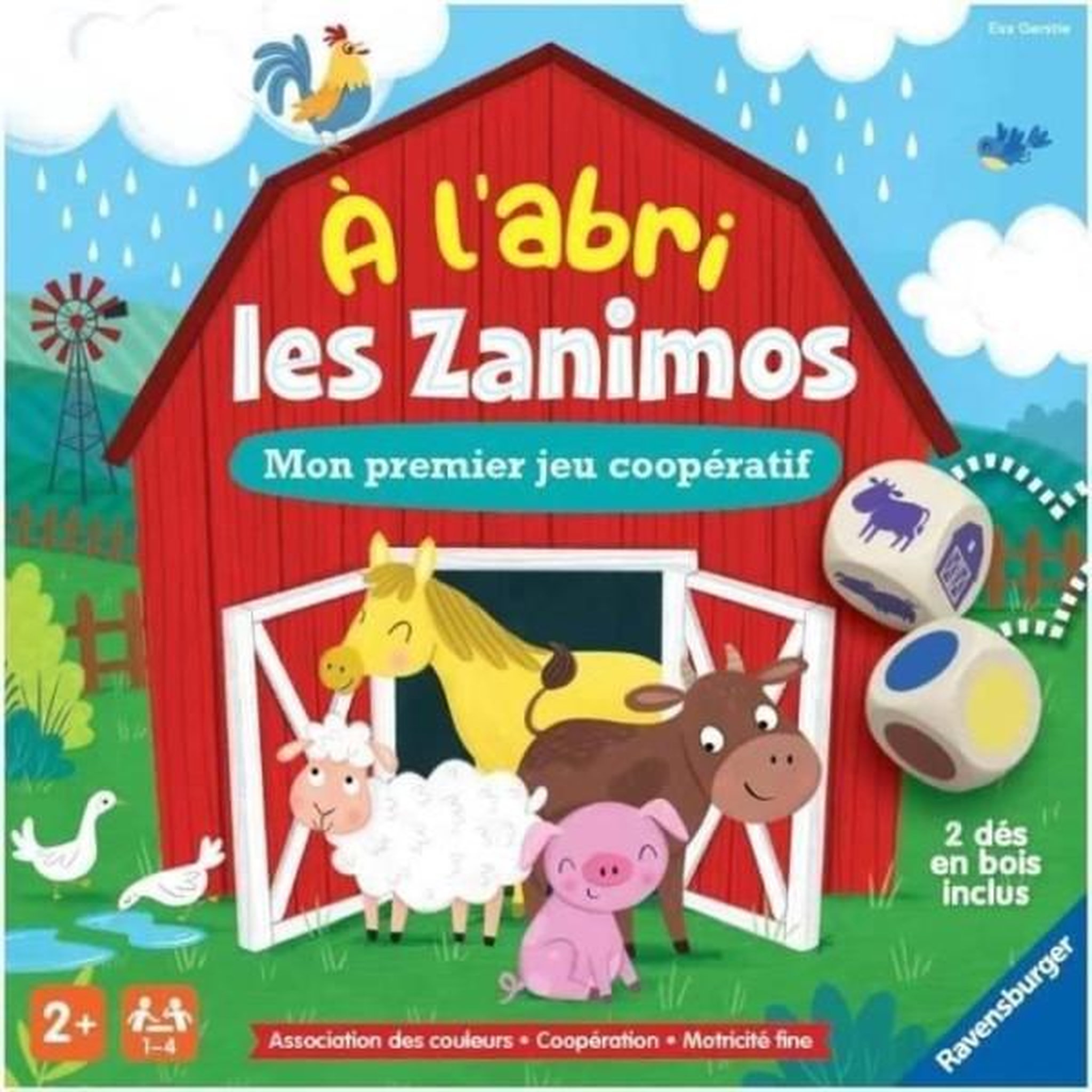 RAVENSBURGER A l'abri les zanimos ! - jeux enfants - 00022339 - des 2 ans - ravensburger