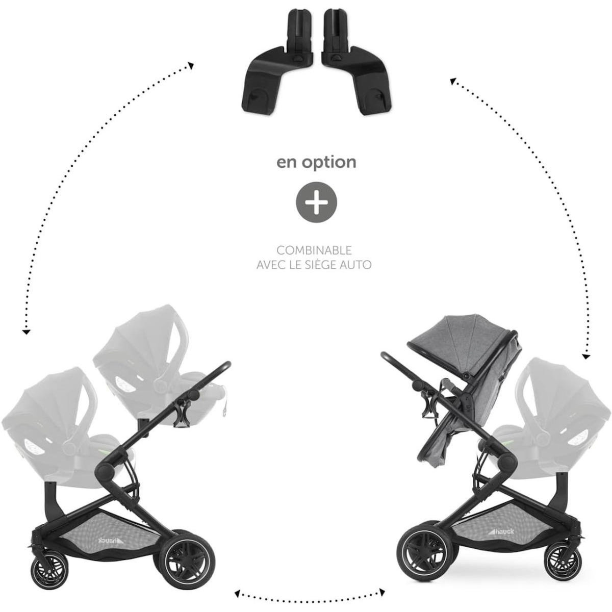 HAUCK Adaptateur Universel Atlantic Twin Noir