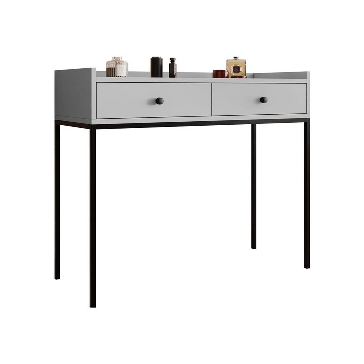 BEST MOBILIER Filipo - console - gris - 100 cm