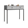 Voir la diapositive 2 : BEST MOBILIER Filipo - console - gris - 100 cm