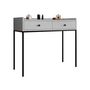 Voir la diapositive 2 : BEST MOBILIER Filipo - console - gris - 100 cm