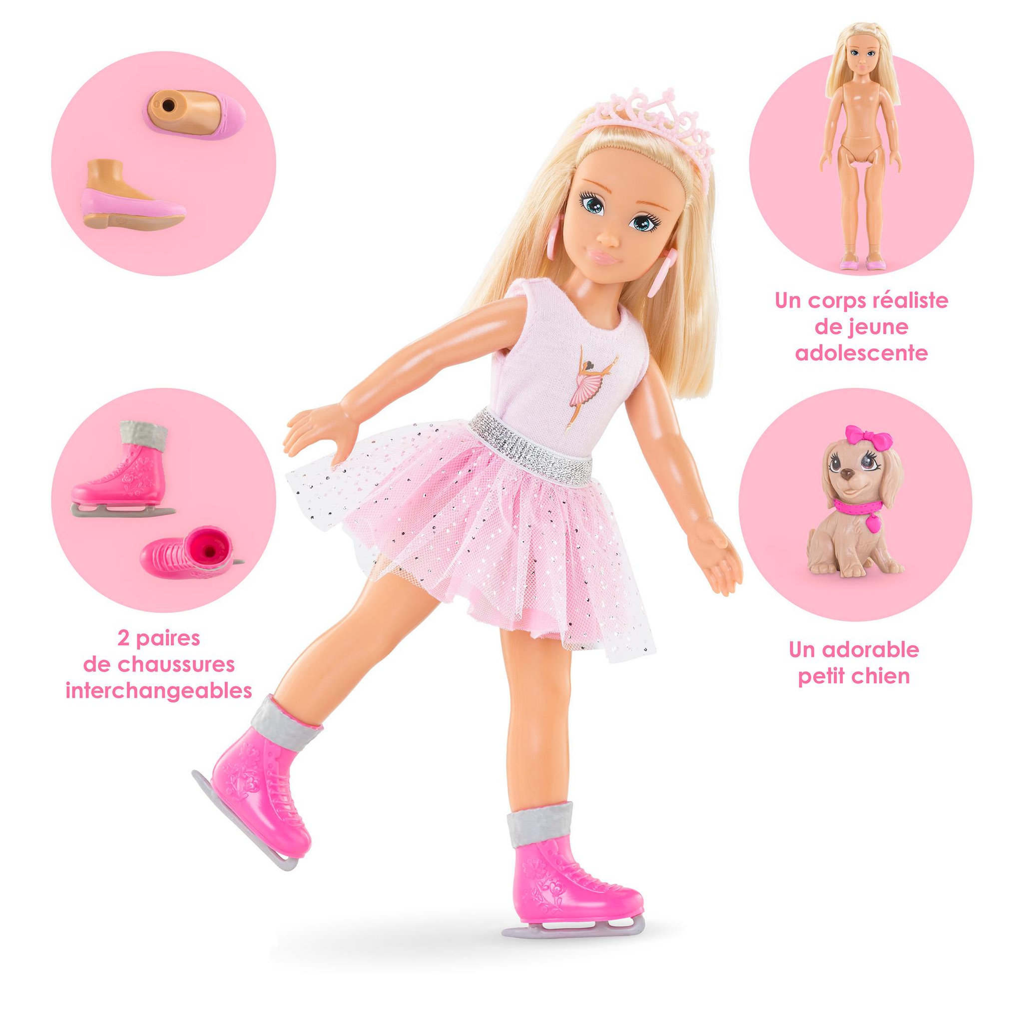 Voir la diapositive 3 : Corolle Coffret Poupée Corolle Girls  Valentine Ballerine
