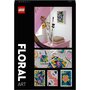 LEGO Art 31207 Art Floral, Accessoire Décoration Intérieure, Fleurs Artificielles, Adultes
