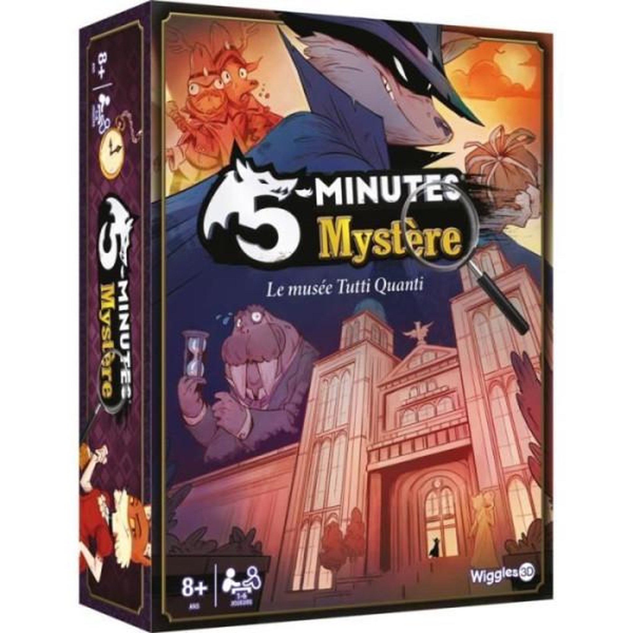 Asmodee Jeux de société - WIGGLES 3D - 5 Minutes Mystere - Jeu de cartes