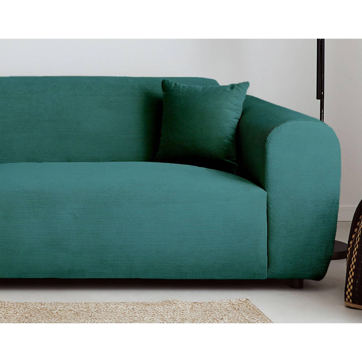 LISA DESIGN Aumance - canapé d'angle gauche 4 places - en velours côtelé