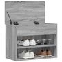 Voir la diapositive 4 : VIDAXL Banc a chaussures Sonoma gris 60x30x45 cm Bois d'ingenierie