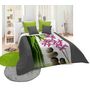 Voir la diapositive 1 : Couvre lit microfibre matelassé motif ZEN
