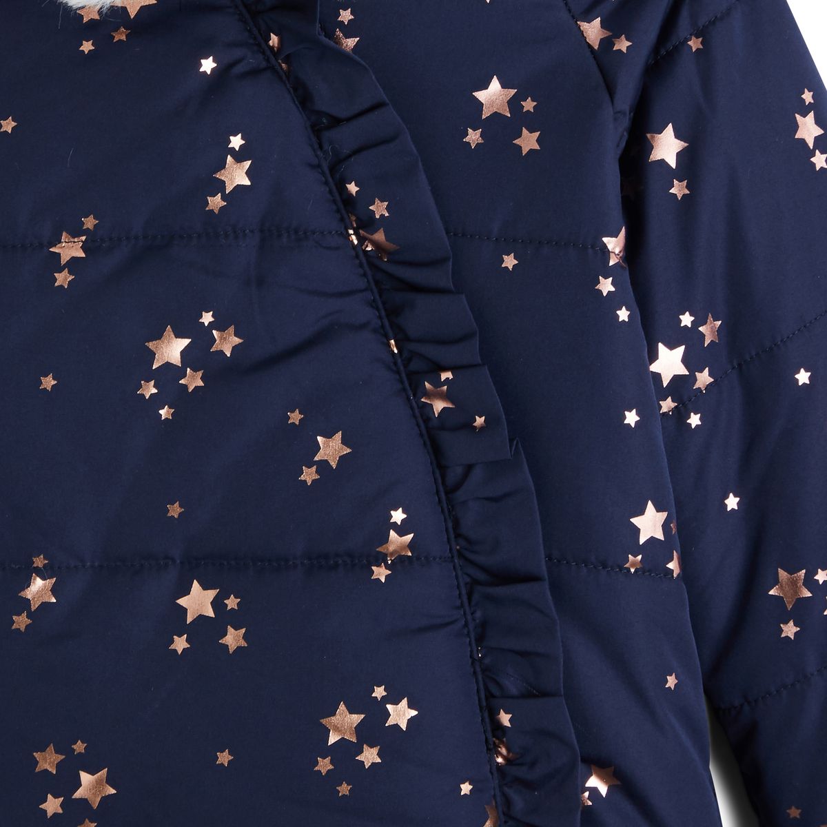 INEXTENSO Doudoune fourrure étoiles bébé fille