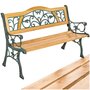 Voir la diapositive 1 : tectake Banc de jardin 2 places