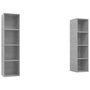 Voir la diapositive 2 : VIDAXL Meubles TV muraux 2 pcs Gris beton Bois d'ingenierie