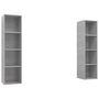 Voir la diapositive 2 : VIDAXL Meubles TV muraux 2 pcs Gris beton Bois d'ingenierie