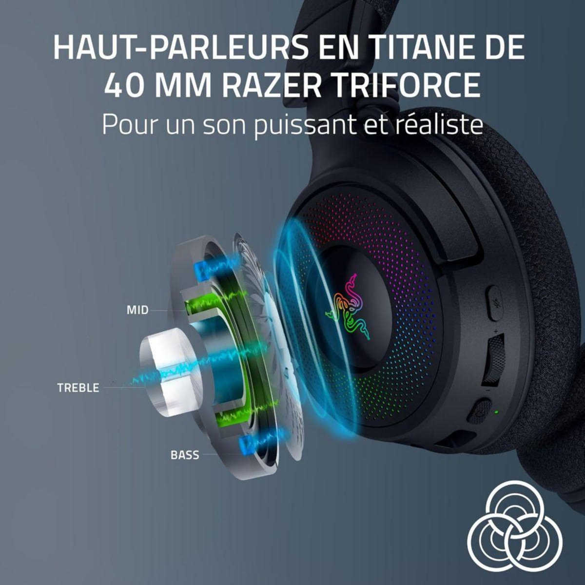 Razer Casque gamer Kraken V4