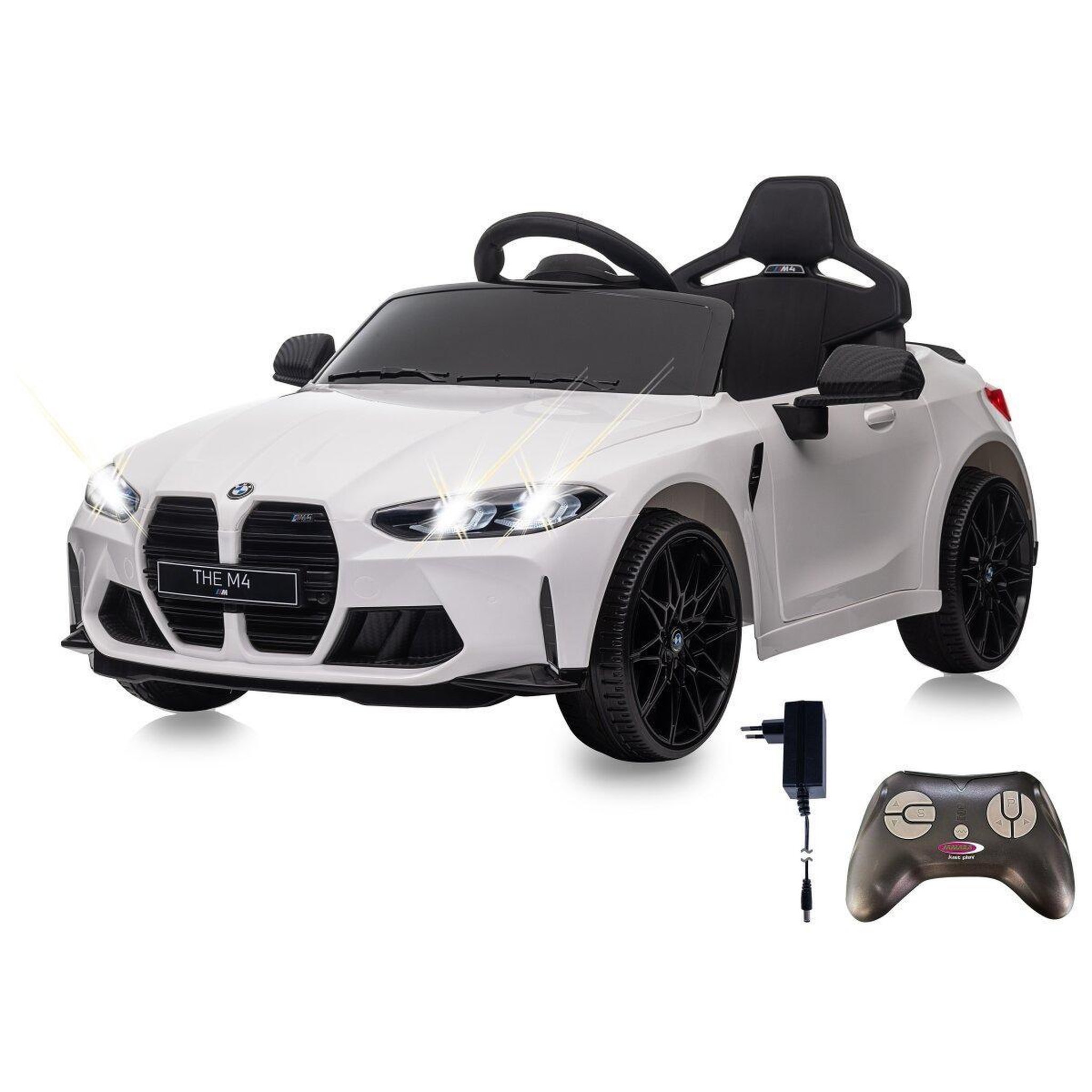 Voir la diapositive 5 : Jamara Ride-on bmw m4 blanc 2,4ghz li-power 12.6