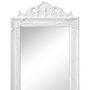 Voir la diapositive 2 : VIDAXL Miroir sur pied Style baroque 160x40 cm Blanc
